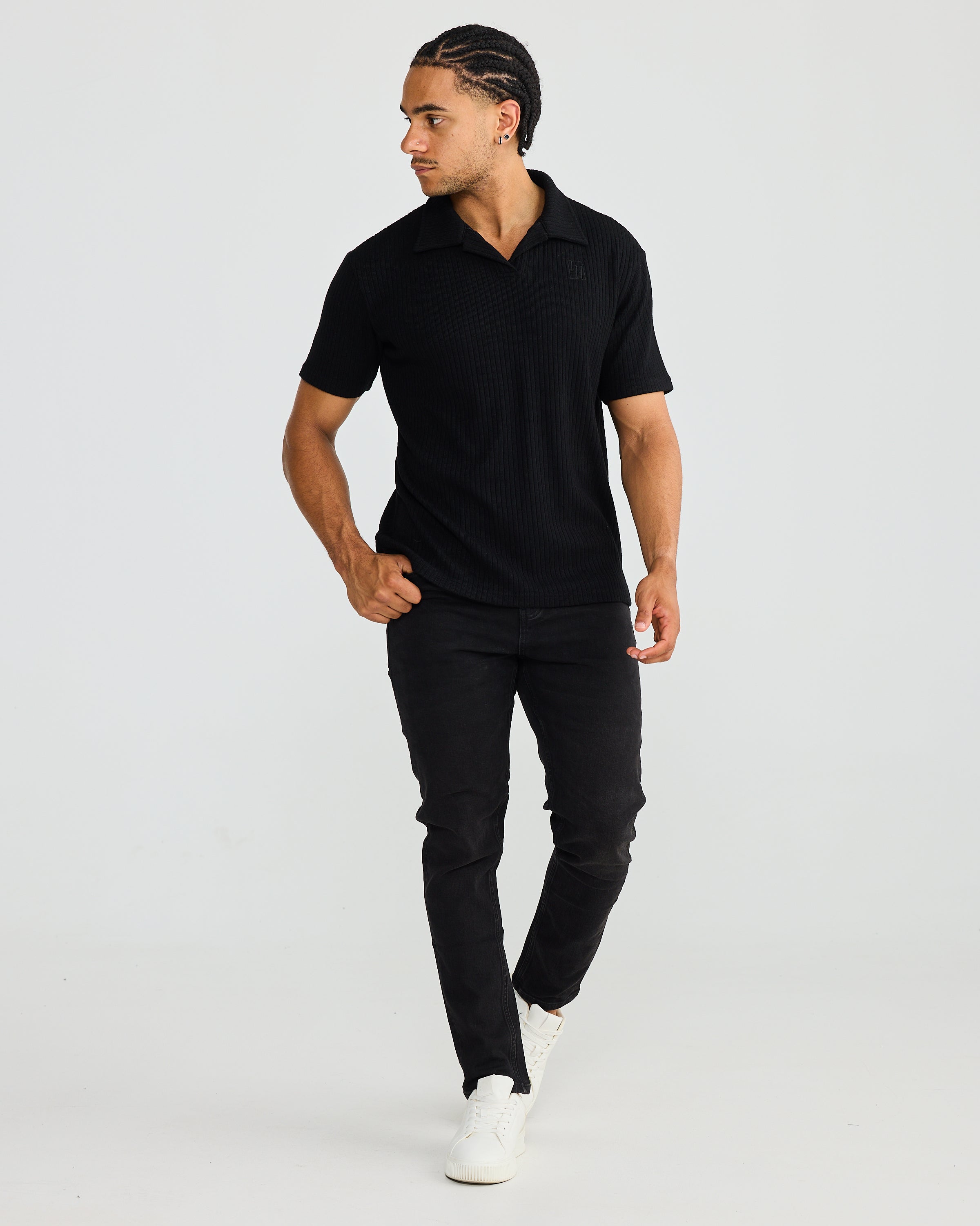 Black Oxford Polo