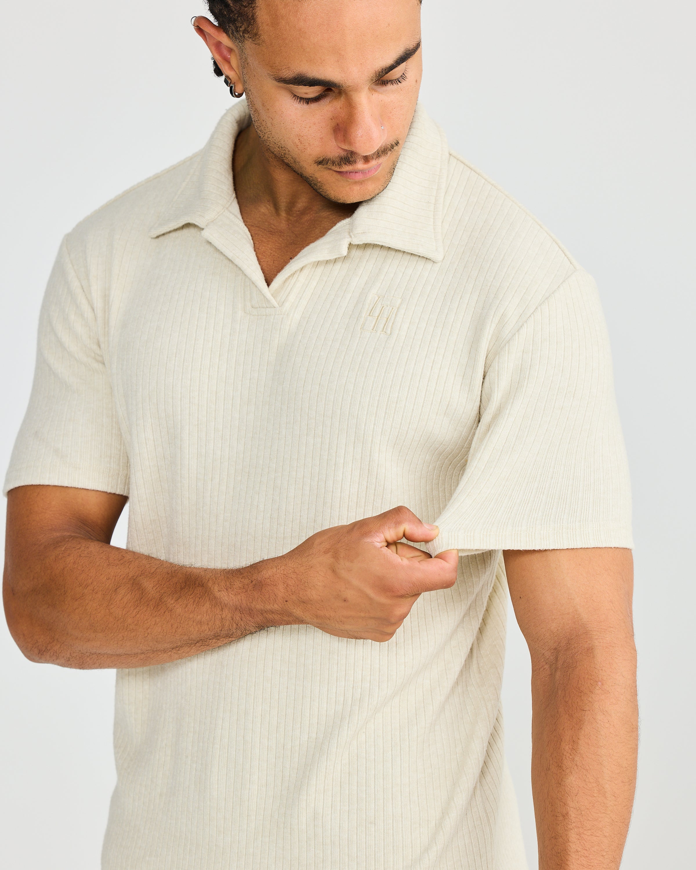 Sand Oxford Polo