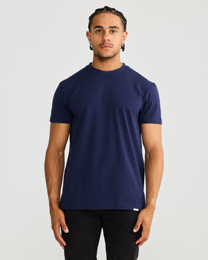 Stain Resistant Slim Fit Tee | Navy