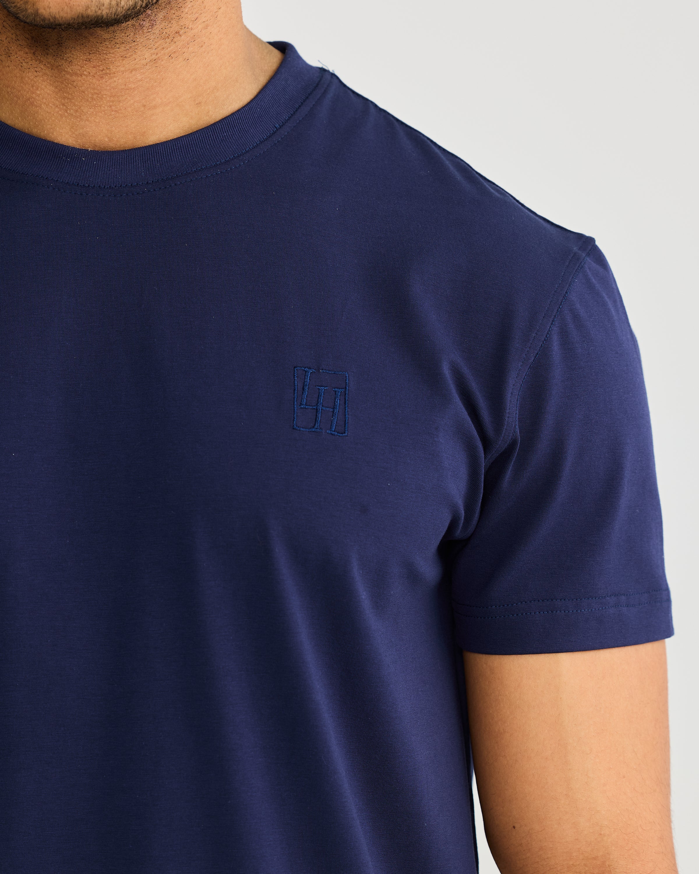 Stain Resistant Slim Fit Tee | Navy