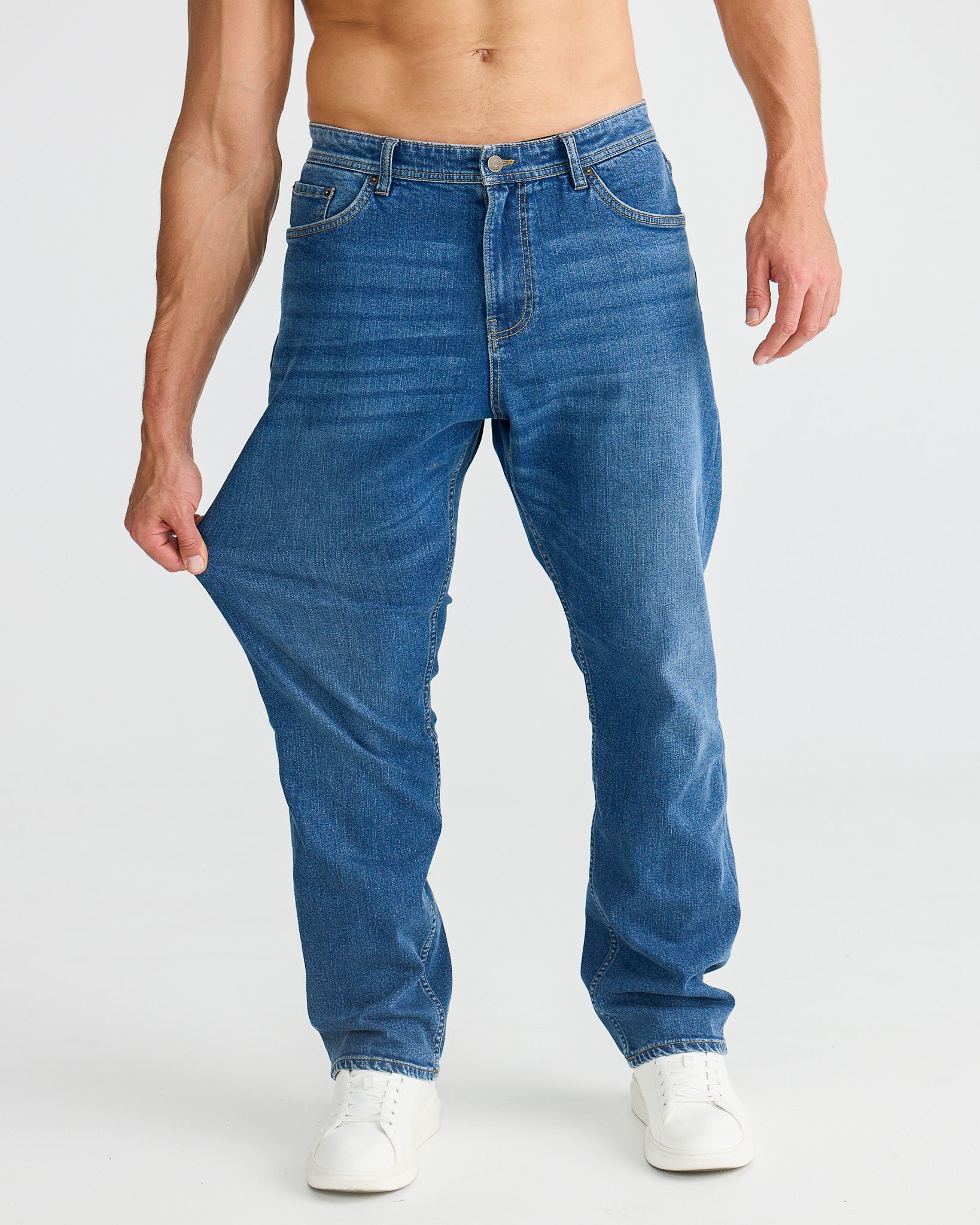 Dark Blue Relax Fit Jeans