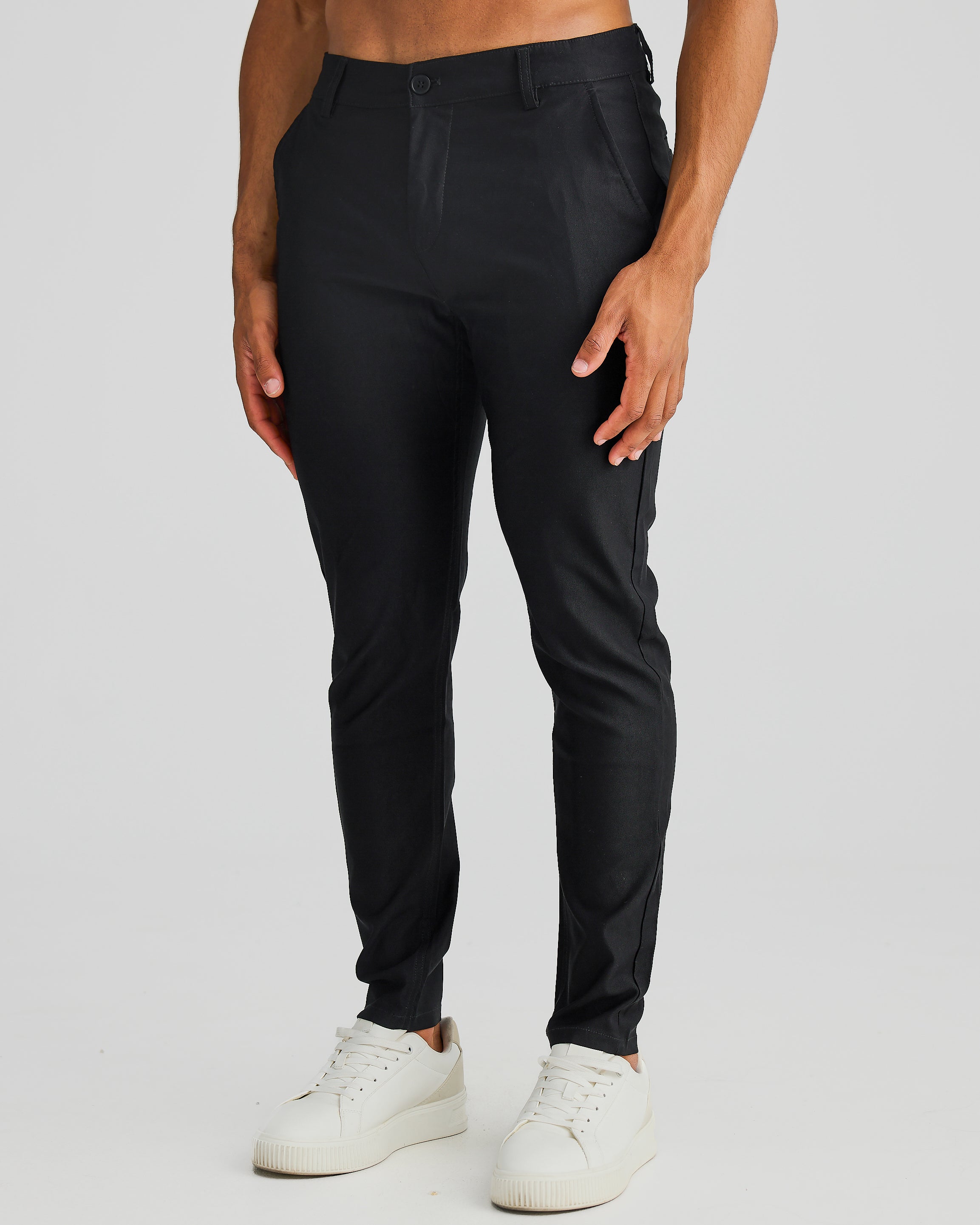 Black Slim Fit Chino