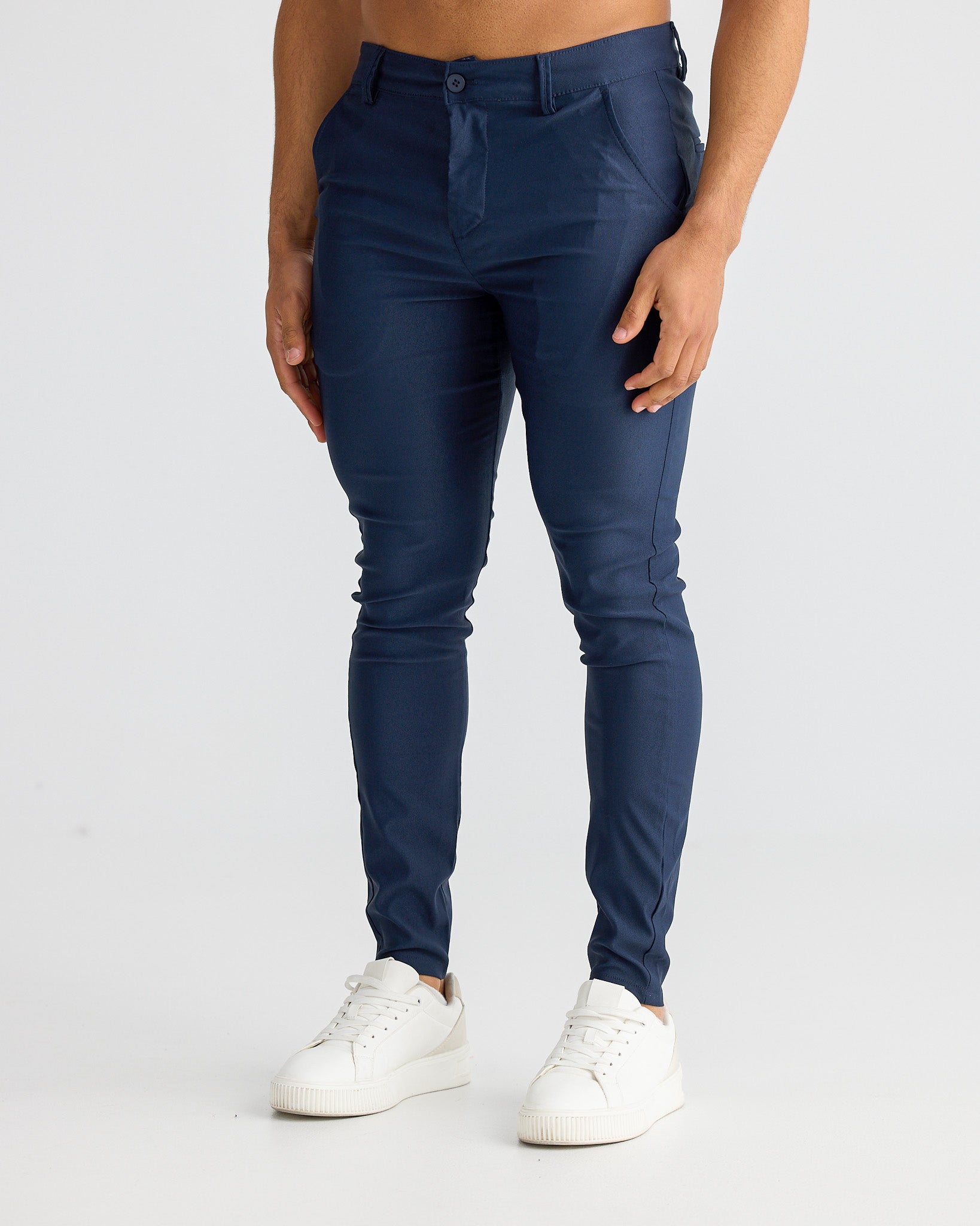 Navy Skinny Fit Chino