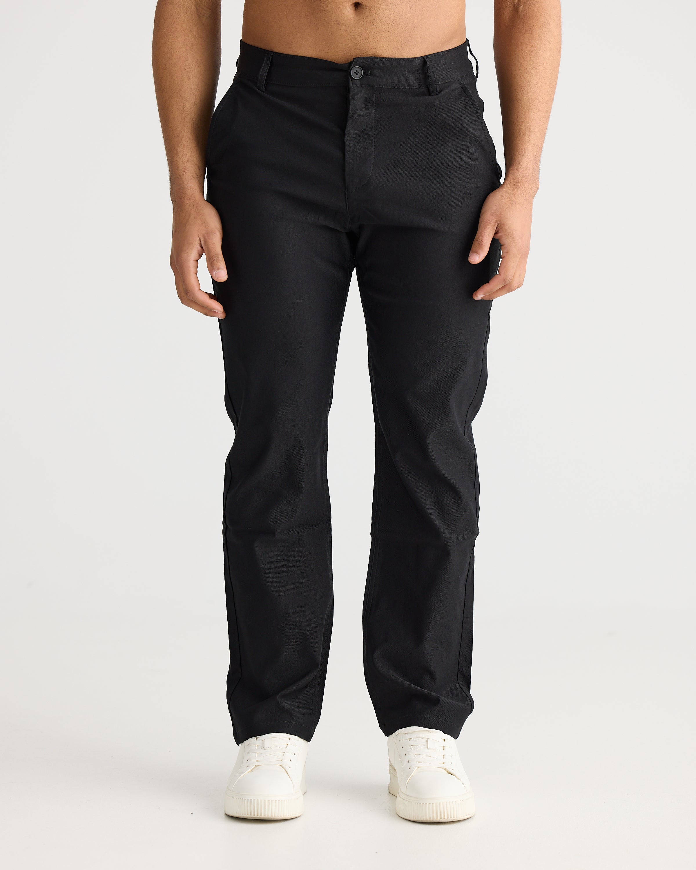 Black Relax Fit Chino