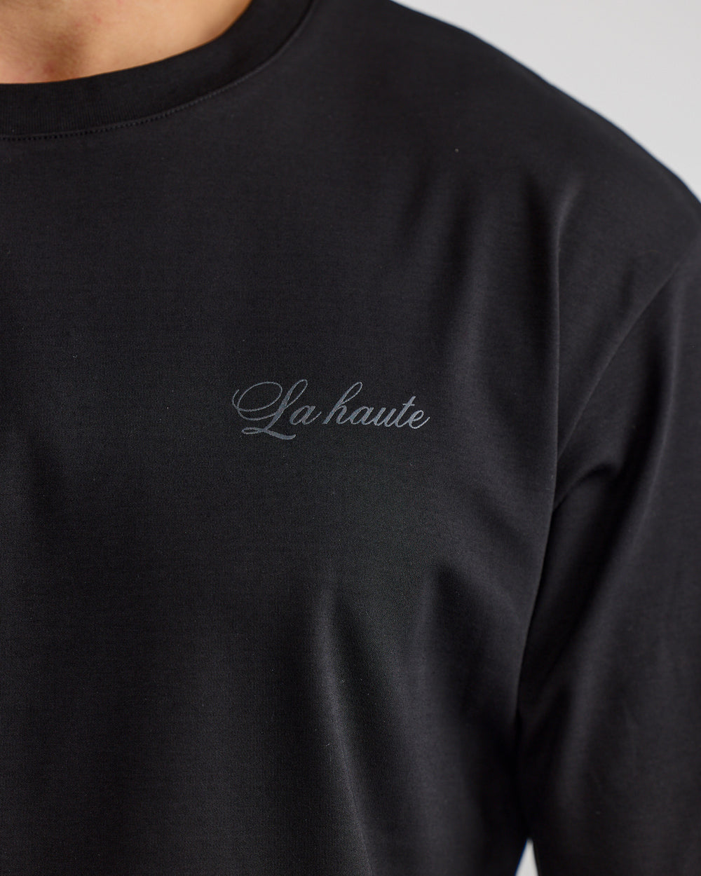 Black Cursive T-shirt | Mens T-Shirts Australia | La Haute