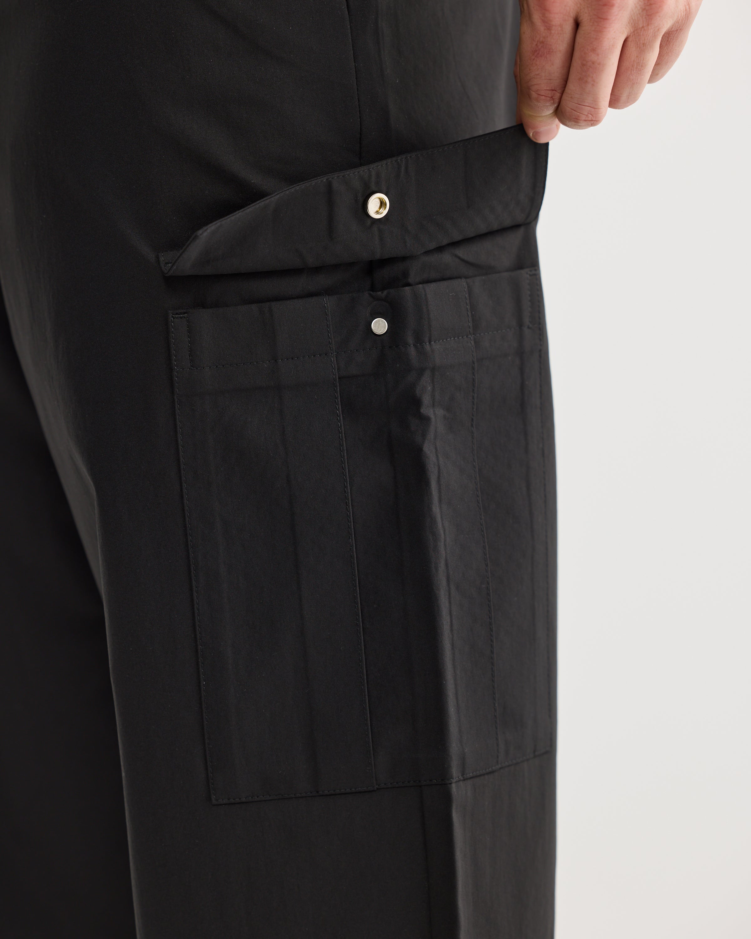 Black Baggy Cargo Pant