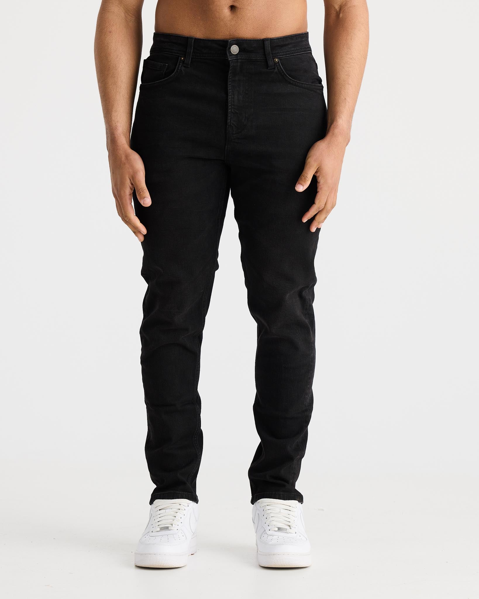 Vintage Black Slim Fit Jeans