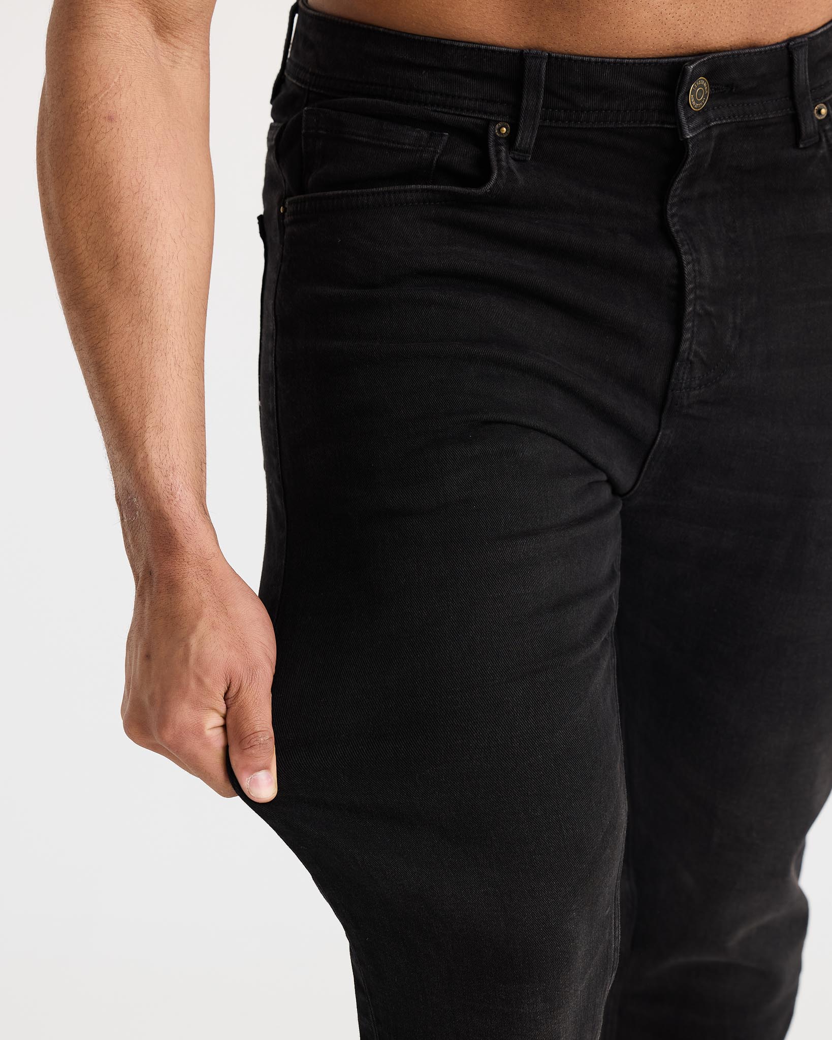 Vintage Black Slim Fit Jeans