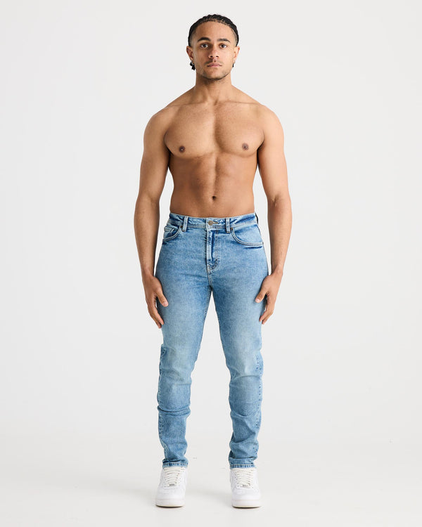 Vintage Blue Slim Fit Jeans