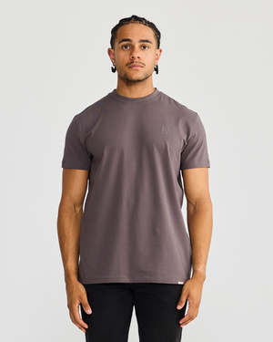 Stain Resistant Slim Fit Tee | Charcoal