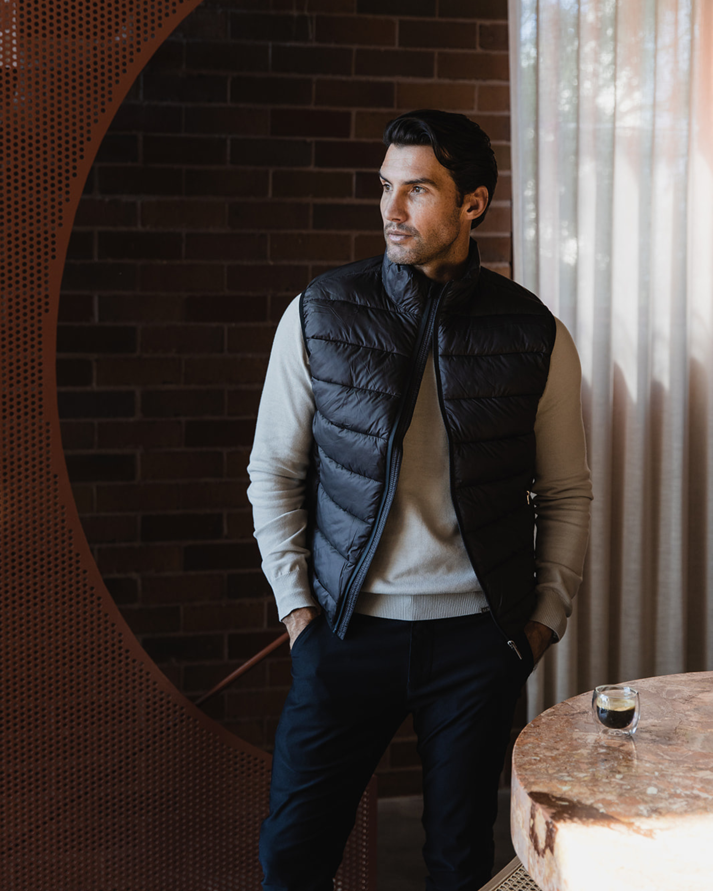 Black Puffer Vest