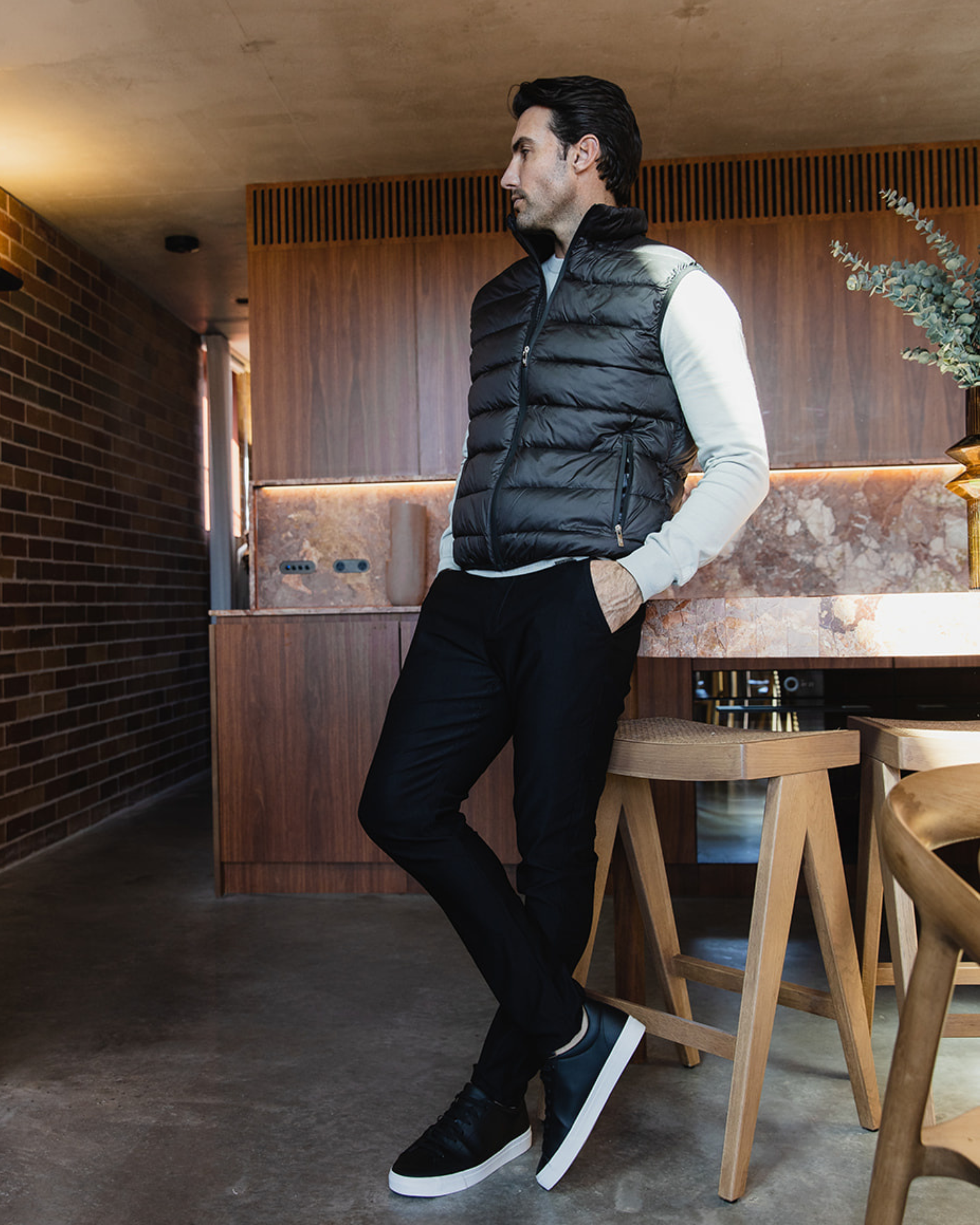 Black Puffer Vest