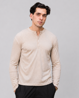 Oat Long Sleeve Henley