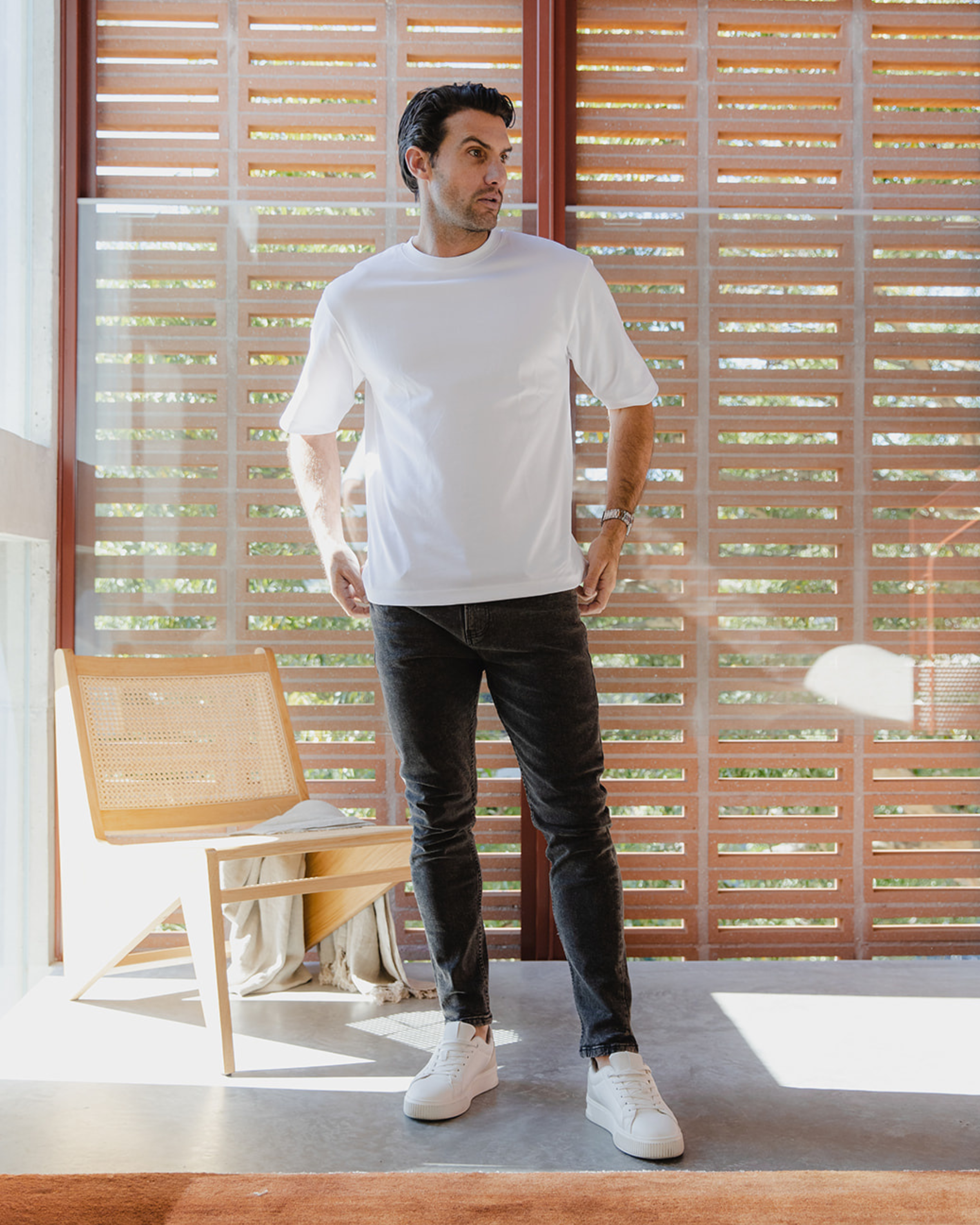 Washed Grey Slim Fit Jeans