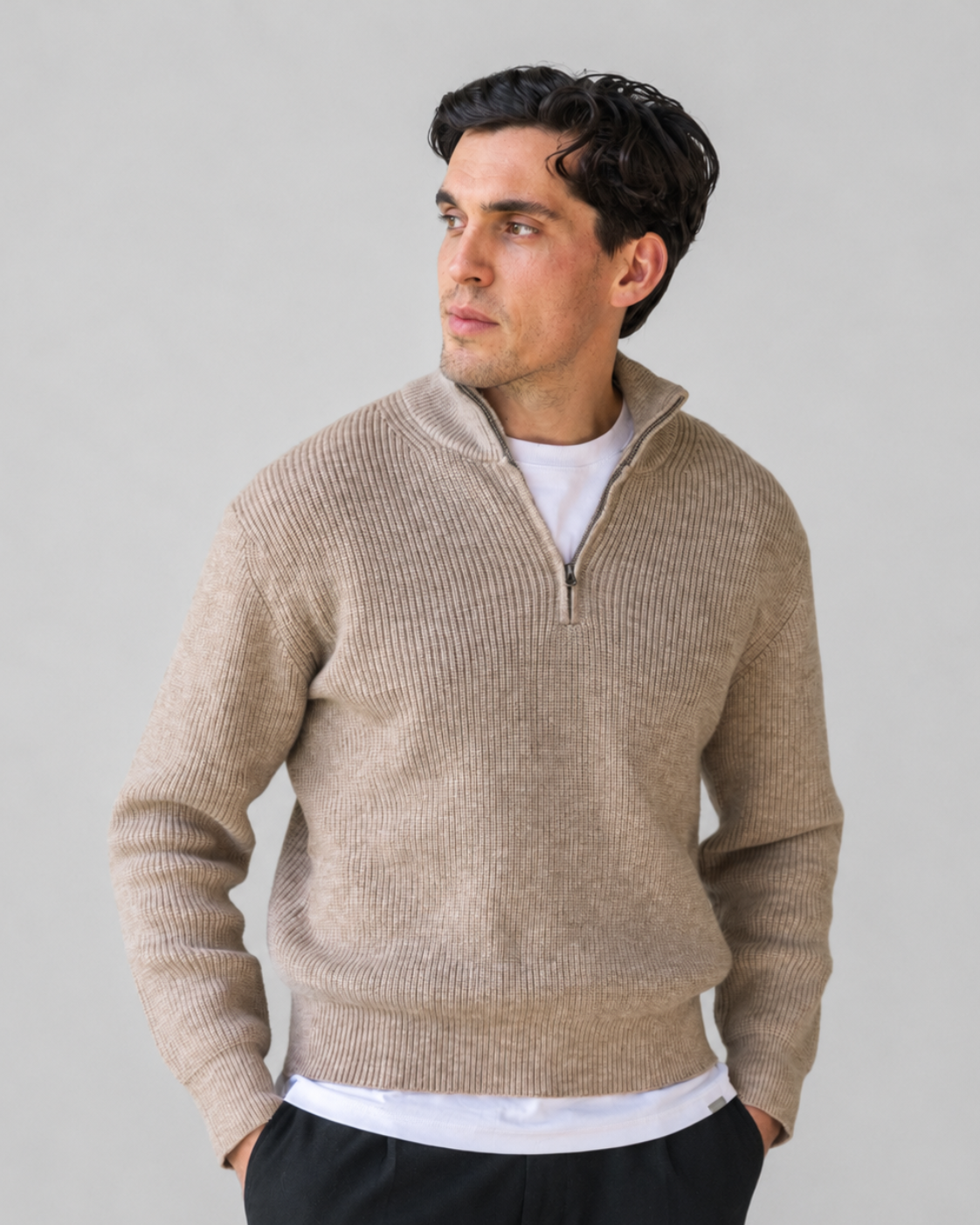 Dust Quarter Zip Knit