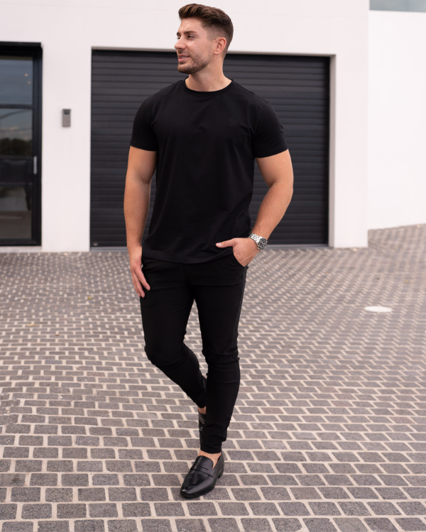 Black Slim Fit Chino