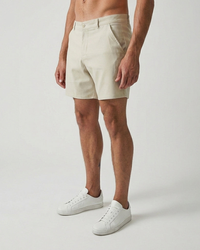 Sand Slim Fit - Stretch Chino Shorts