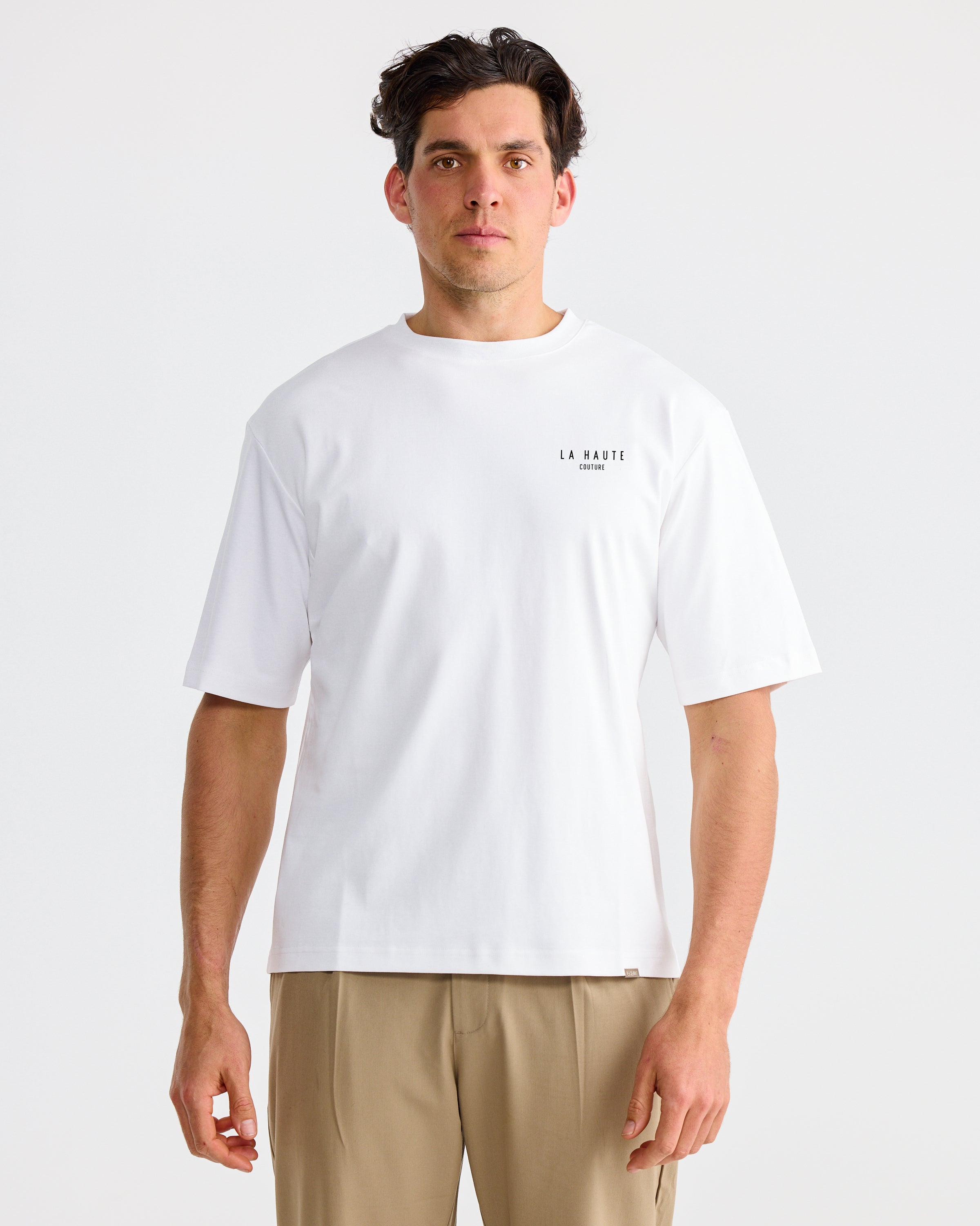 White Logo T-shirt | Mens T-Shirts Australia | La Haute