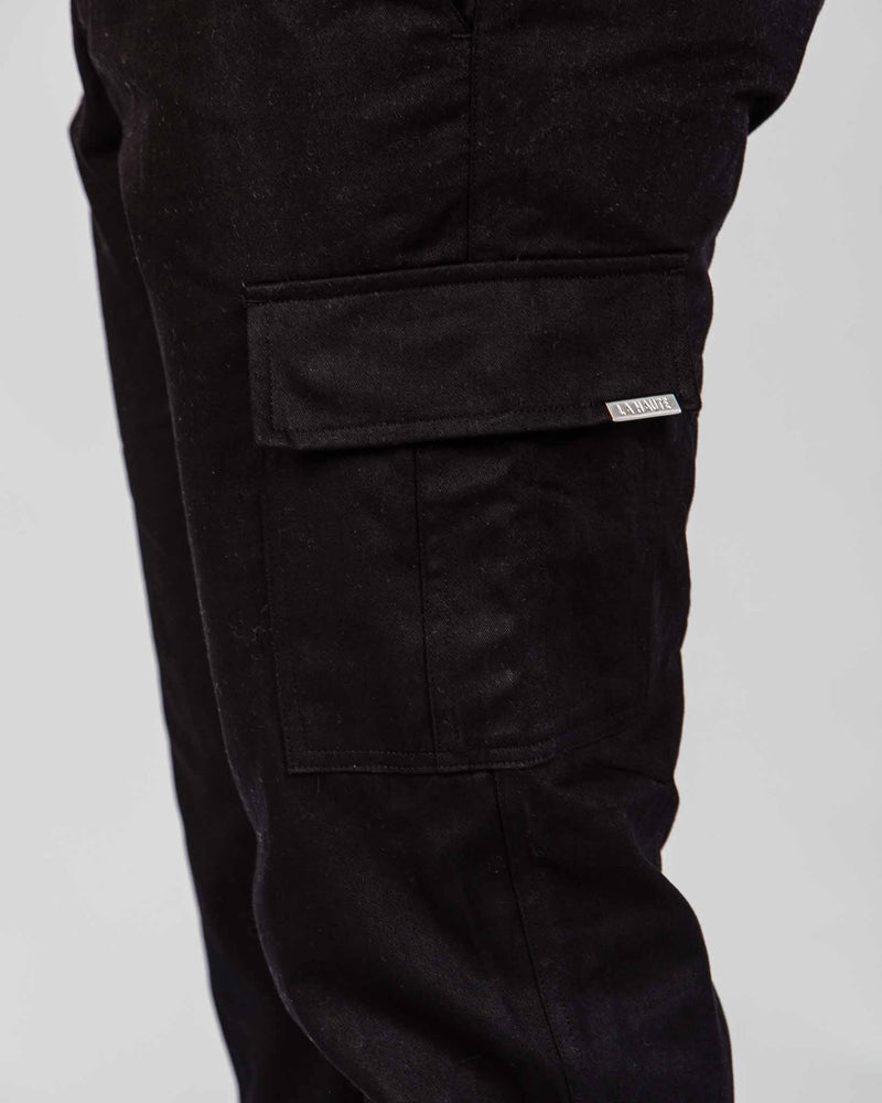 Black Relaxed Cargo Pants