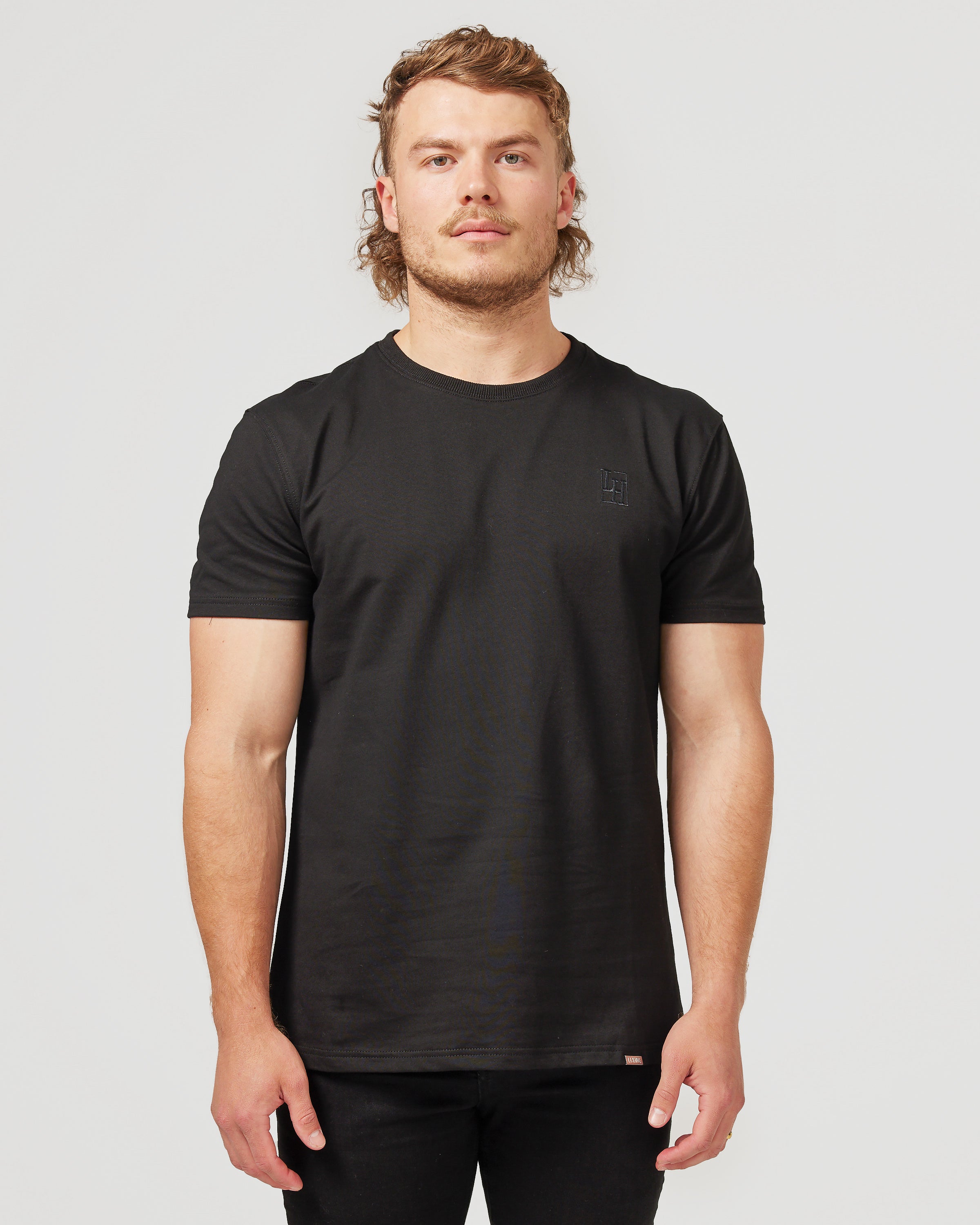 Stain Resistant Slim Fit Tee | Black