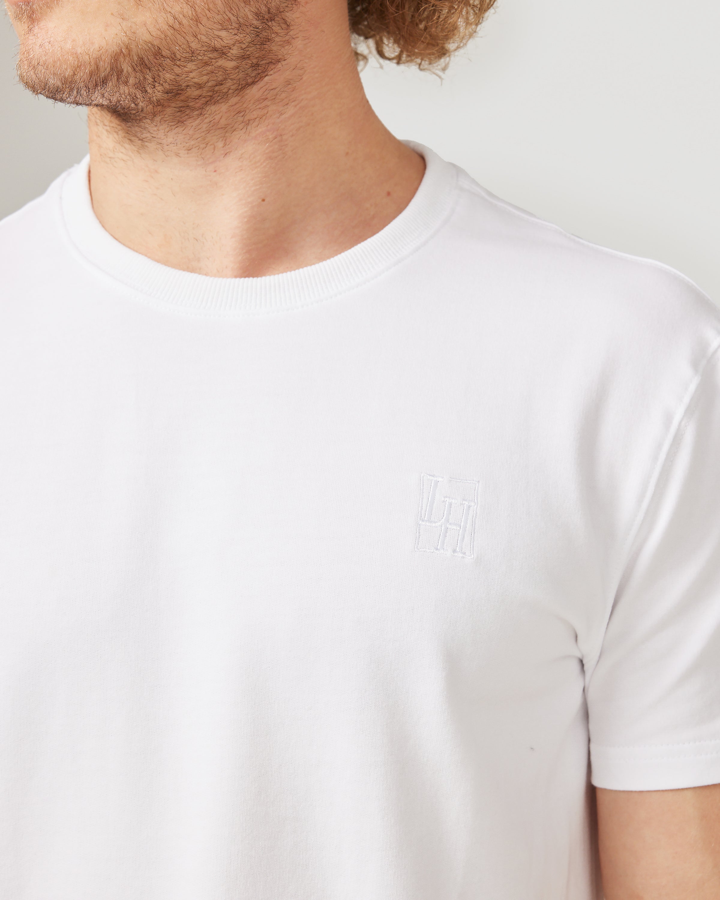 Stain Resistant Slim Fit Tee | White