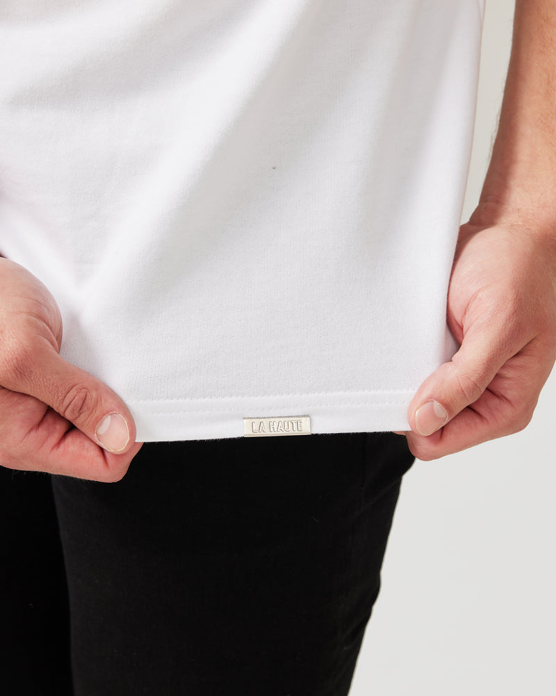 Stain Resistant Slim Fit Tee | White