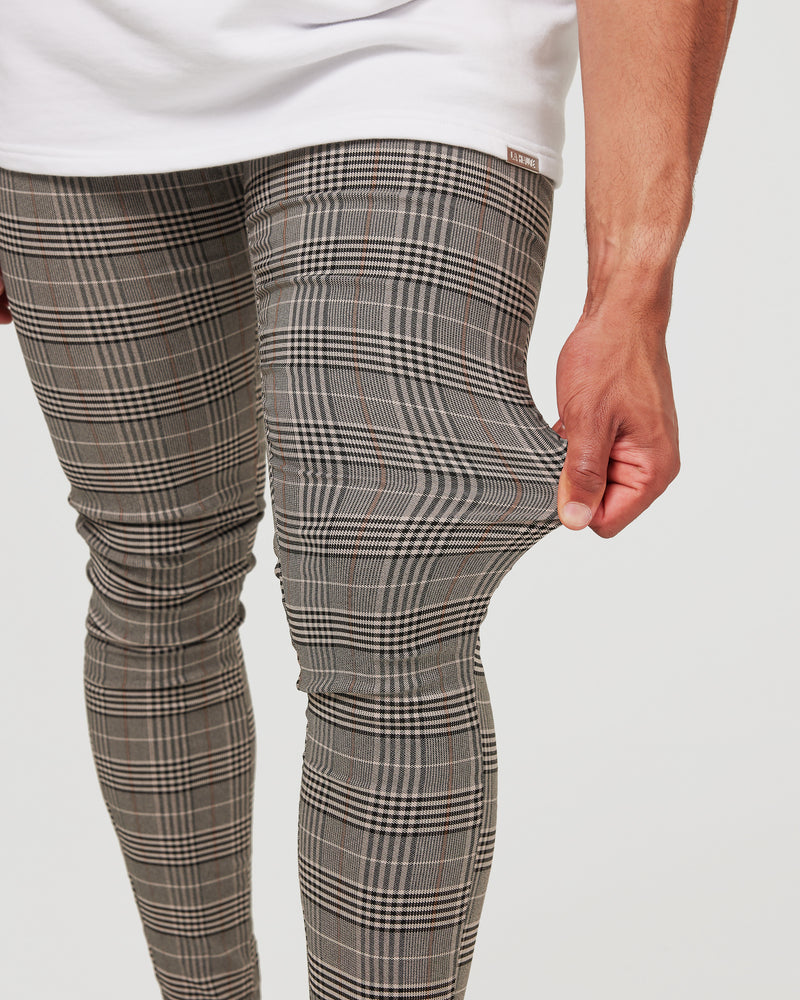 Grey Check Pants