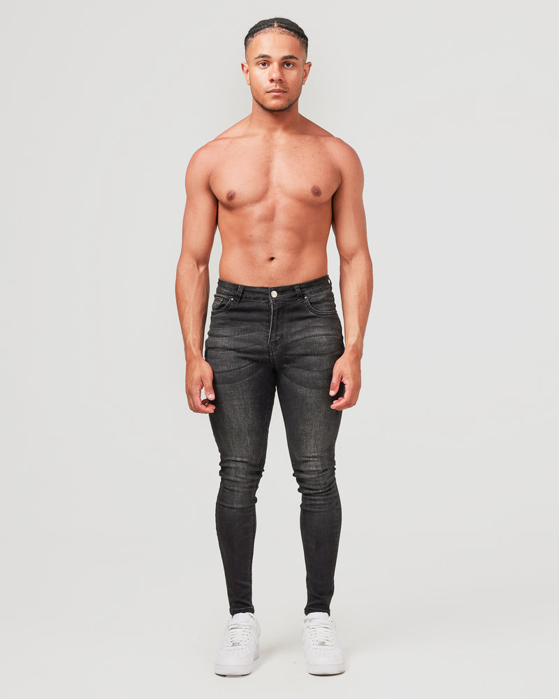Faded Black Jeans | Men's Skinny Jeans | La Haute – la haute couture