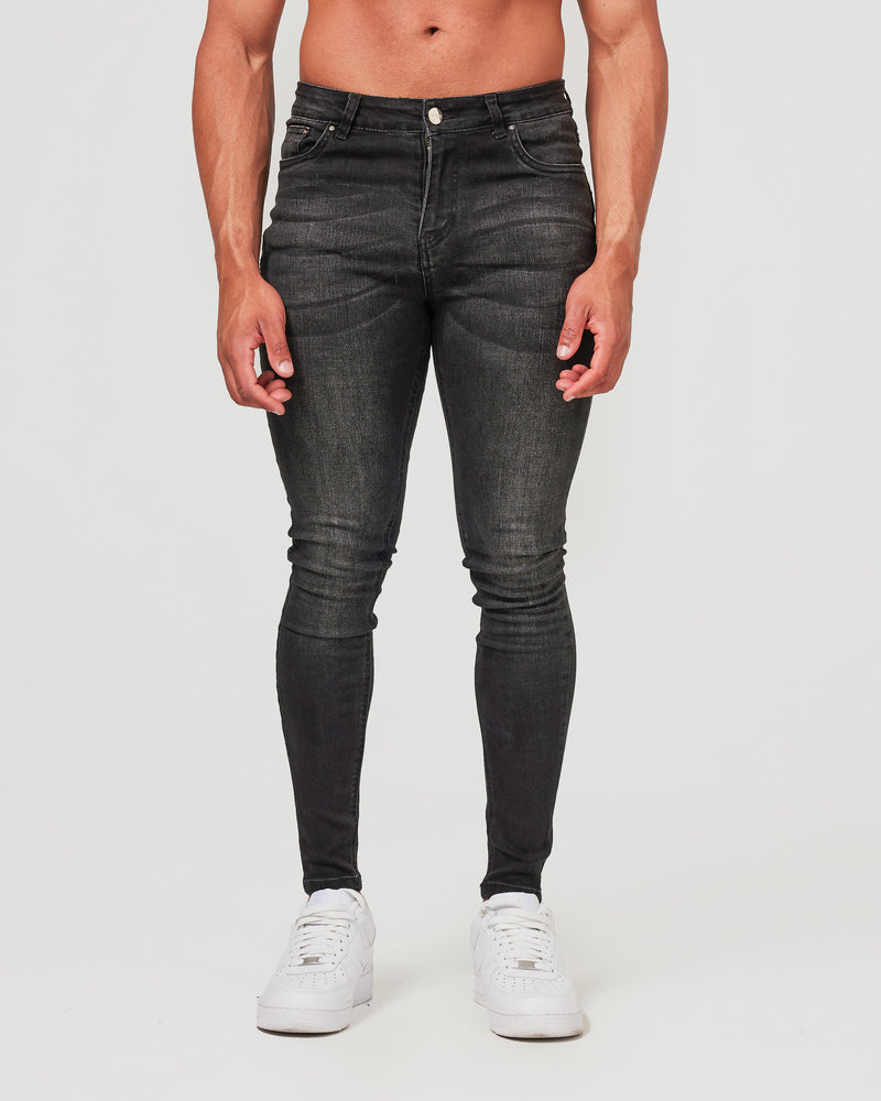Faded Black Jeans | Men's Skinny Jeans | La Haute – la haute couture