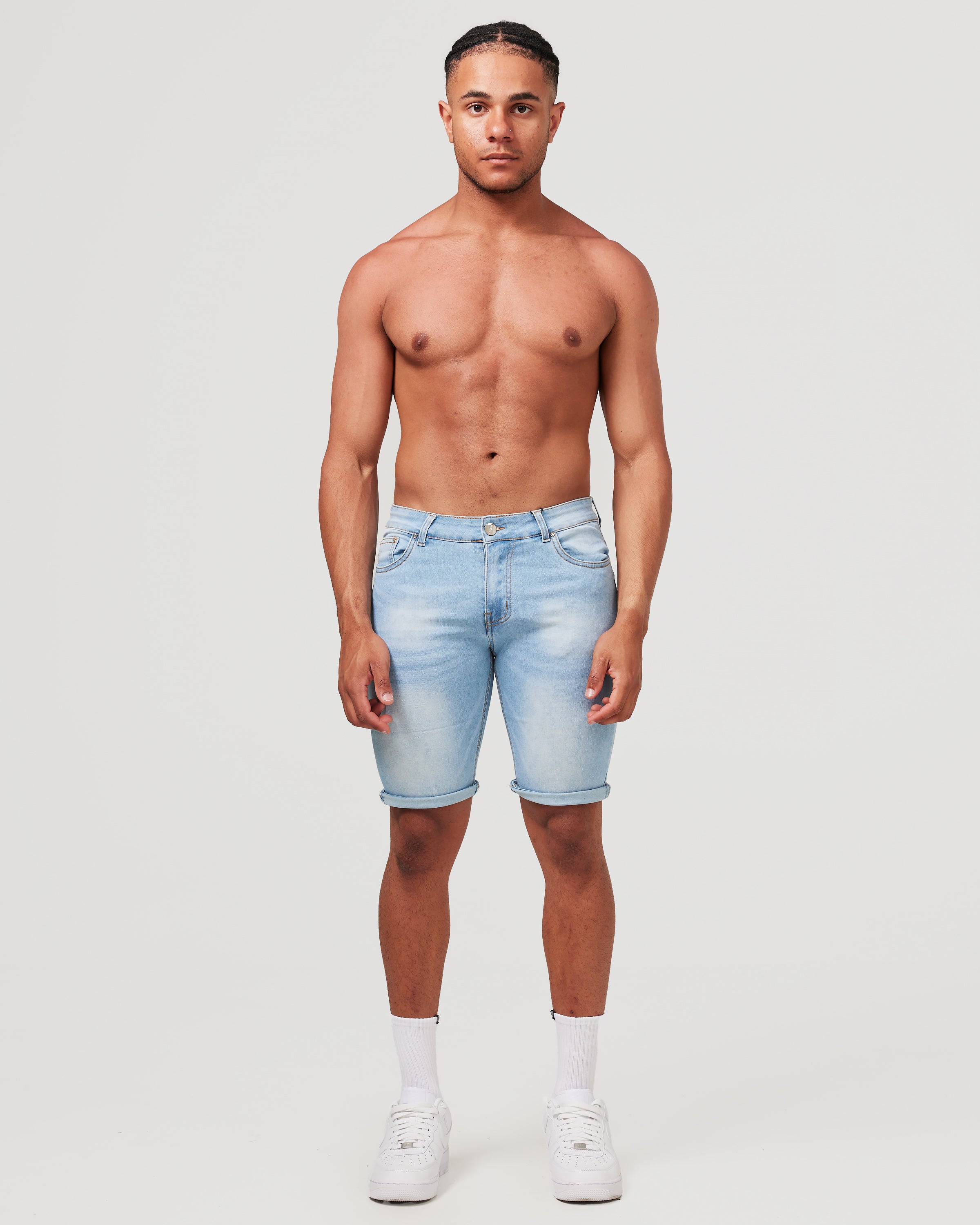 Front of Light Blue Jeans for men