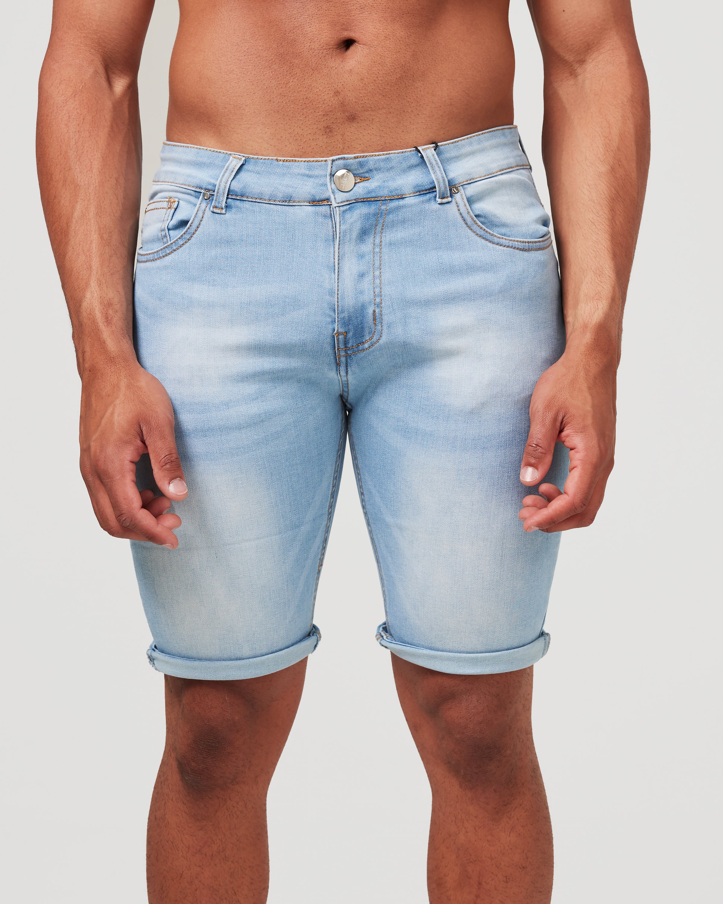 Light Blue Denim Shorts