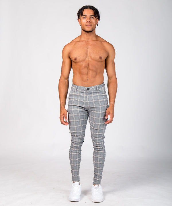 IUHOO Men's Trousers Plaid Pants For Men Slack Office Suit Pants Stripe New  2023 Slightly Pant | Lazada PH